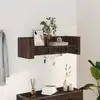 Image de vidaXL Étagère murale chêne marron 100x35x30,5 cm bois d'ingénierie