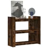 Image de vidaXL Table console chêne fumé 100x35x90 cm bois d'ingénierie