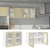 Image de vidaXL Vitrine suspendue "Lyon" Chêne Sonoma 80 x 31 x 60 cm Bois d'ingénierie