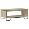 Image de vidaXL Salontafel 100x51x40 cm bewerkt hout sonoma eikenkleurig