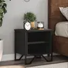 Image de vidaXL Tables de chevet 2 pcs noir 40x30x40 cm bois d'ingénierie