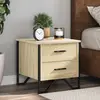 Image de vidaXL Tables de chevet 2 pcs chêne sonoma 40x41x40 cm bois ingénierie