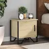 Image de vidaXL Tables de chevet 2 pcs Chêne sonoma 40 x 30 x 40 cm Aggloméré