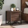 Image de vidaXL Tables de chevet 2pcs chêne marron 40x30x40cm bois d'ingénierie