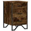 Image de vidaXL Nachtkastje 40x41x60 cm bewerkt hout gerookt eikenkleurig
