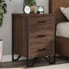 Image de vidaXL Table de chevet chêne marron 40x41x60 cm bois d'ingénierie
