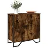 Image de vidaXL Buffet chêne fumé 78x35,5x74,5 cm bois d'ingénierie