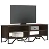 Image de vidaXL Meuble TV chêne marron 122x34x41 cm bois d'ingénierie