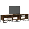 Image de vidaXL Meuble TV chêne fumé 180x34x41 cm bois d'ingénierie