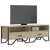 Image de vidaXL Meuble TV chêne sonoma 122x34x41 cm bois d'ingénierie