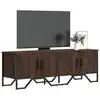 Image de vidaXL Meuble TV chêne marron 122x34x41 cm bois d'ingénierie