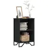 Image de vidaXL Bibliothèque noir 50x31x74,5 cm bois d'ingénierie