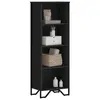 Image de vidaXL Bibliothèque noir 50x31x137,5 cm bois d'ingénierie