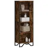 Image de vidaXL Bibliothèque chêne fumé 50x31x137,5 cm bois d'ingénierie