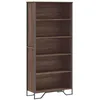 Image de vidaXL Boekenkast 80x31x169 cm bewerkt hout bruin eikenkleurig