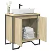 Image de vidaXL Armoire lavabo de salle de bain chêne sonoma 60x35x60 cm