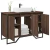 Image de vidaXL Armoire lavabo de salle de bain chêne marron 91x35x60 cm