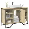Image de vidaXL Armoire lavabo de salle de bain chêne sonoma 91x35x60 cm