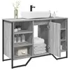Image de vidaXL Armoire lavabo de salle de bain sonoma gris 91x35x60 cm