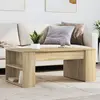 Image de vidaXL Table basse chêne sonoma 102x55x42 cm bois d'ingénierie