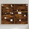 Image de vidaXL Armoire à vitrine chêne fumé 100x8,5x75 cm bois d'ingénierie