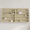 Image de vidaXL Armoire à vitrine chêne sonoma 100x8,5x50 cm bois d'ingénierie