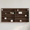 Image de vidaXL Armoire à vitrine chêne marron 100x8,5x50 cm bois d'ingénierie