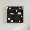 Image de vidaXL Armoire à vitrine noir 60x8,5x58 cm bois d'ingénierie