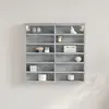 Image de vidaXL Armoire à vitrine gris béton 60x8,5x58 cm bois d'ingénierie