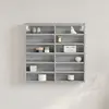 Image de vidaXL Armoire à vitrine sonoma gris 60x8,5x58 cm bois d'ingénierie
