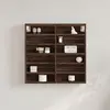 Image de vidaXL Armoire à vitrine chêne marron 60x8,5x58 cm bois d'ingénierie