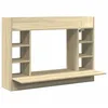 Image de vidaXL Wandbureau 105x48x75 cm bewerkt hout sonoma eikenkleurig