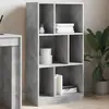 Image de vidaXL Bibliothèque gris béton 57x28,5x107,5 cm bois d'ingénierie