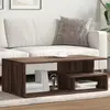 Image de vidaXL Table basse chêne marron 102x55x35 cm bois d'ingénierie