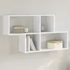 Image de vidaXL Étagère murale blanc 100x20x53 cm bois d'ingénierie