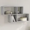 Image de vidaXL Étagère murale gris béton 100x20x53 cm bois d'ingénierie