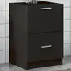 Image de vidaXL Armoire d'évier noir 40x37x59 cm bois d'ingénierie