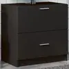Image de vidaXL Armoire d'évier noir 59x37x59 cm bois d'ingénierie