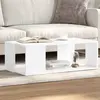 Image de vidaXL Table basse blanc 89,5x48x30 cm bois d'ingénierie