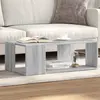Image de vidaXL Table basse sonoma gris 89,5x48x30 cm bois d'ingénierie