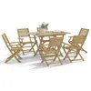Image de vidaXL Ensemble à manger de jardin 7 pcs Bois d'acacia solide