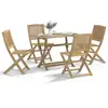 Image de vidaXL Ensemble à manger de jardin 5 pcs Bois d'acacia solide