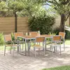 Image de vidaXL Ensemble de salle à manger pour jardin 7 pc Gris