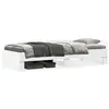 Image de vidaXL Cadre de lit sans matelas blanc 100x200 cm bois d'ingénierie
