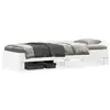 Image de vidaXL Cadre de lit sans matelas blanc 90x190 cm bois d'ingénierie