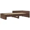 Image de vidaXL Cadre de lit chêne marron 75x190 cm bois d'ingénierie, meuble de chambre à coucher, sommier, lit à panneaux, lit, lit simple, lit plate-forme