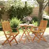 Image de vidaXL Ensemble de bistro pliable 3 pcs bois d'acacia solide