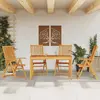 Image de vidaXL Ensemble à manger de jardin 5 pcs 140x80x74 cm Bois d'acacia solide