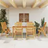 Image de vidaXL Ensemble à manger de jardin 7 pcs 180x90x75 cm Bois d'acacia solide
