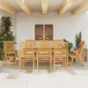 Image de vidaXL Ensemble à manger de jardin 9 pcs 180x90x75 cm bois d'acacia solide